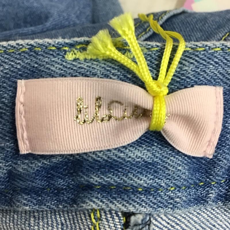 リルリリー lilLilly パンツ デニム、ジーンズ L18SS-PT201 デニムパンツ ダメージパンツ M 無地 インディゴ / インディゴ /  レディース USED 古着 中古 10117416