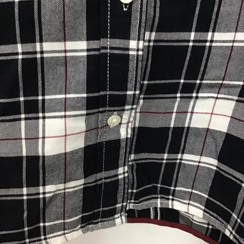 ニコアンド niko and... シャツ、ブラウス 長袖 M チェック 白 / ホワイト / X 黒 / ブラック /  レディース USED 古着 中古 10134201