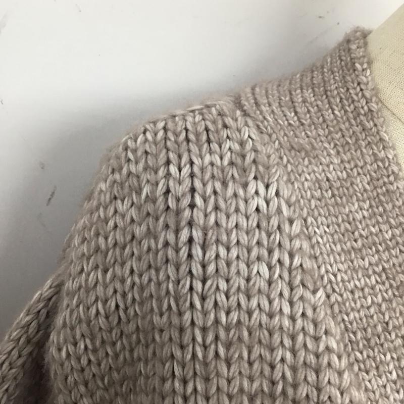 スナイデル SNIDEL カーディガン 長袖 SWNT214089 ローゲージカーディガン ボリュームスリーブ 無地 茶 / ブラウン /  レディース USED 古着 中古 10121550