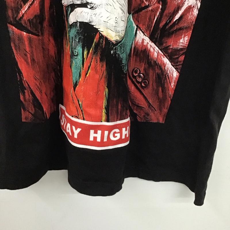 古着 USED Tシャツ 半袖 半袖カットソー プリントTシャツ クルーネックカットソー 古着 L プリント 黒 / ブラック /  メンズ USED 古着 中古 10138893