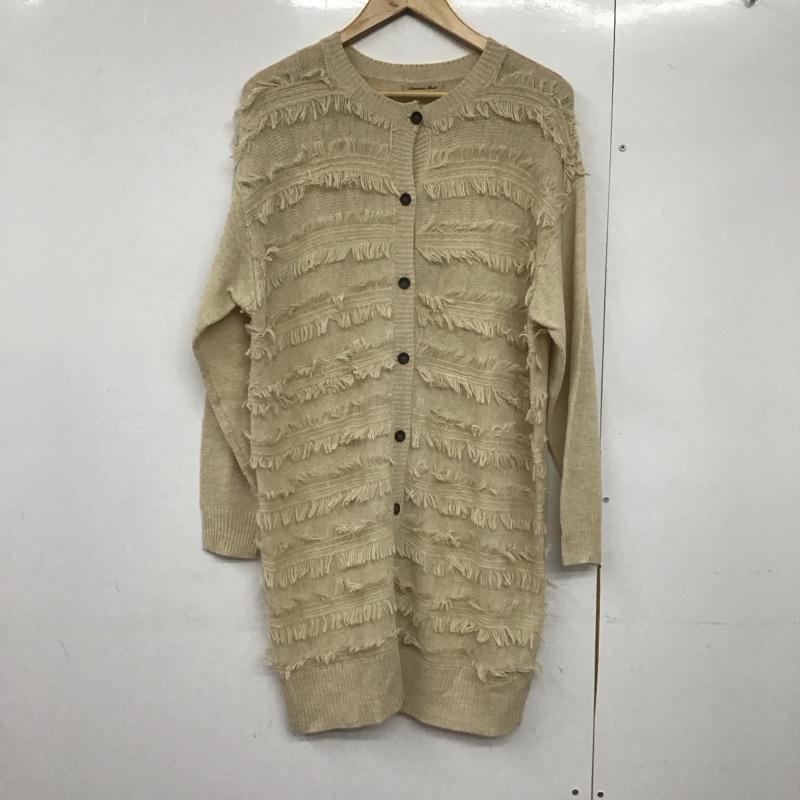 サマンサモスモス Samansa Mos2 カーディガン 長袖 FREE 無地 ベージュ / ベージュ /  レディース USED 古着 中古 10143426