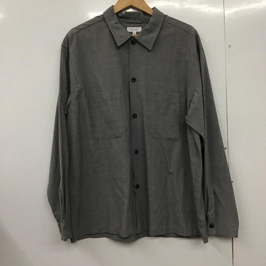 ビューティアンドユースユナイテッドアローズ BEAUTY&YOUTH UNITED ARROWS シャツ、ブラウス 長袖 1211-149-7424 オープンカラー ワイドフォルム シャツ XL 無地 灰 / グレー /  メンズ USED 古着 中古 10145658