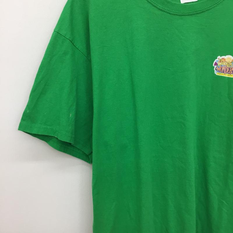 フルーツオブザルーム FRUIT OF THE LOOM Tシャツ 半袖 XL プリント X ワンポイント 緑 / グリーン /  メンズ USED 古着 中古 10133853