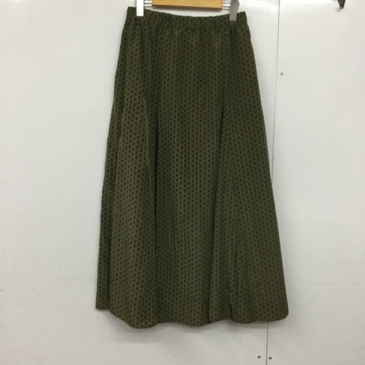 ビームス ハート BEAMS HEART スカート ロングスカート 43-27-0088-268 プロヴァンス柄 フレアロングスカート 総柄 カーキ / カーキ /  レディース USED 古着 中古 10144689
