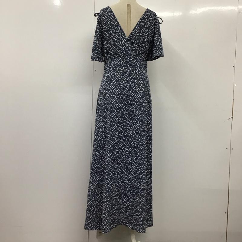 フィフス fifth ワンピース ロングスカート ES23S8725 小花柄カシュクールロングワンピース 半袖 タグ付き M 花柄 青 / ブルー /  レディース USED 古着 中古 10114979