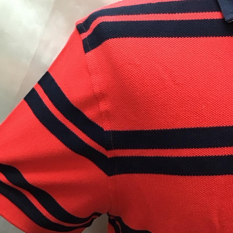 トミーヒルフィガー TOMMY HILFIGER ポロシャツ 半袖 半袖ポロシャツ 半袖シャツ 半袖カットソー M ロゴ、文字 赤 / レッド / X 紺 / ネイビー /  メンズ USED 古着 中古 10111038