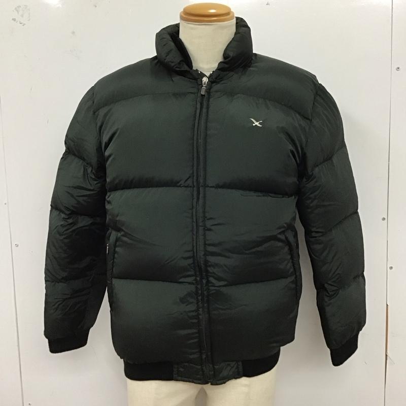エディーバウアー Eddie Bauer ジャケット、上着 ジャンパー、ブルゾン ジップアップジャケット ジャンパー ジャケット ダウンジャケット アウター XS ロゴ、文字 黒 / ブラック /  メンズ USED 古着 中古 10123575