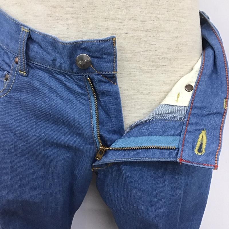 デリシャス DELICIOUS パンツ デニム、ジーンズ DP0153-151 ストレッチ 5 ロゴ、文字 水色 / ライトブルー /  メンズ USED 古着 中古 10108253