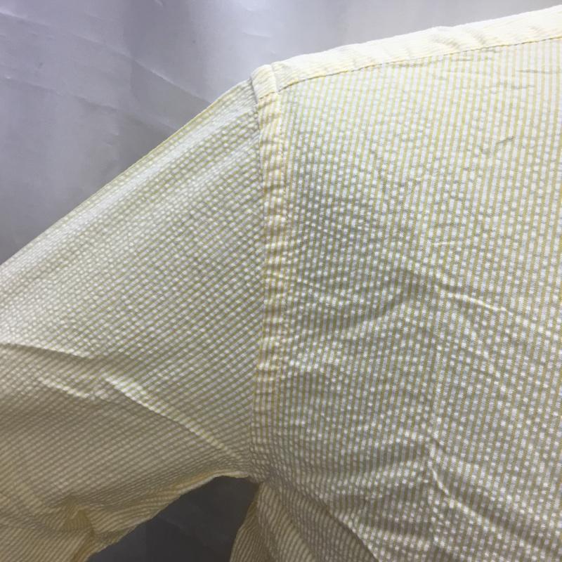 エルエルビーン L.L.Bean シャツ、ブラウス 長袖 ボタンダウンシャツ M ストライプ 黄 / イエロー / X 白 / ホワイト /  メンズ USED 古着 中古 10112760