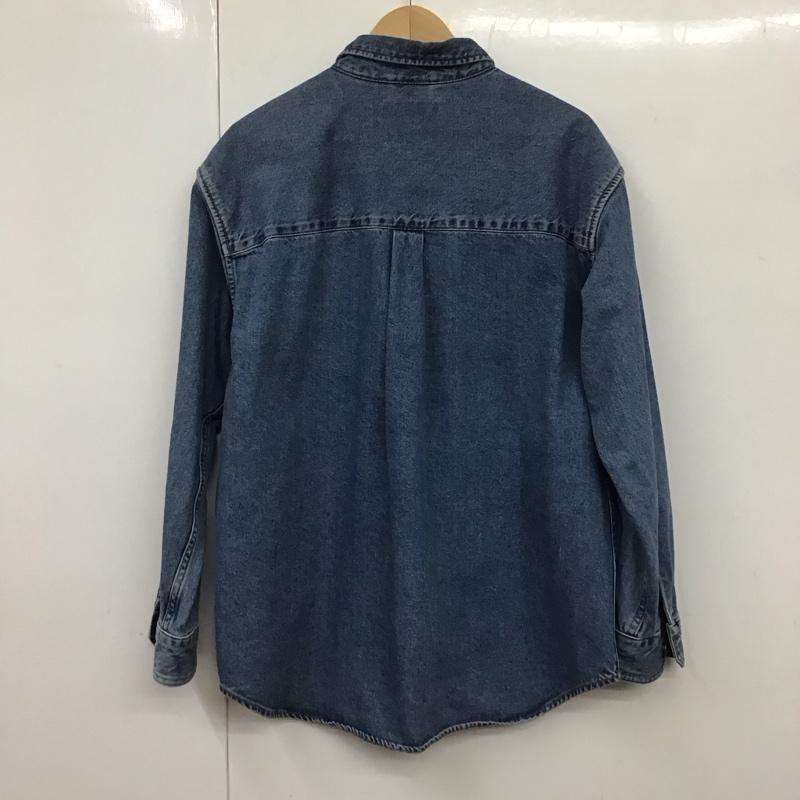 リーバイストラウスアンドコー Levi Strauss & co. シャツ、ブラウス 長袖 長袖シャツ 無地シャツ カラーシャツ デニムシャツ silvertab M 無地 インディゴ / インディゴ /  メンズ USED 古着 中古 10130296