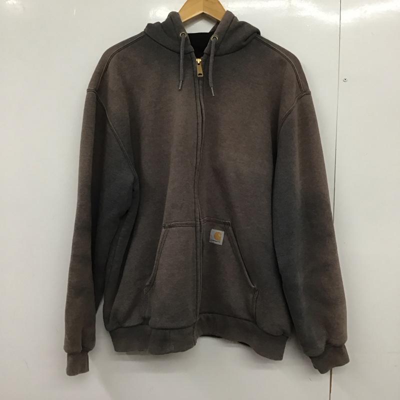カーハート Carhartt パーカー 長袖 ジップアップパーカー 長袖パーカー カジュアルジャケット スウェット L ロゴ、文字 マルチカラー / マルチカラー /  メンズ USED 古着 中古 10147757