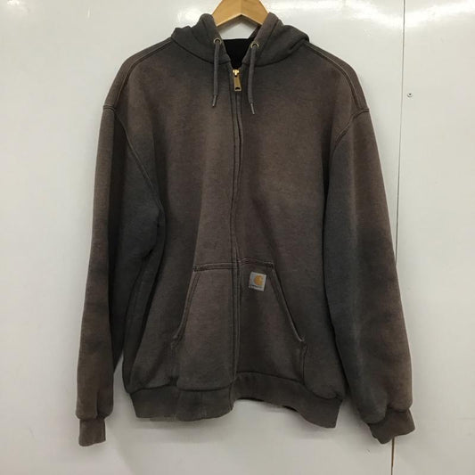 カーハート Carhartt パーカー 長袖 ジップアップパーカー 長袖パーカー カジュアルジャケット スウェット L ロゴ、文字 マルチカラー / マルチカラー /  メンズ USED 古着 中古 10147757