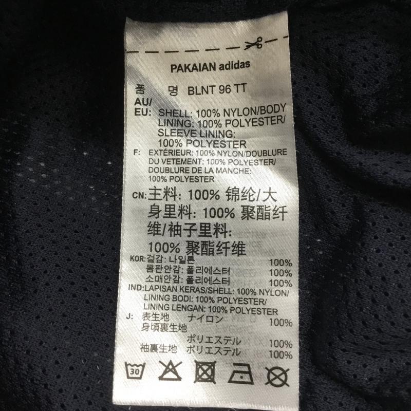 アディダス adidas ジャケット、上着 ジャケット、ブレザー EE2337　ナイロンジャケット M ロゴ、文字 橙 / オレンジ / X 紺 / ネイビー /  メンズ USED 古着 中古 10131960