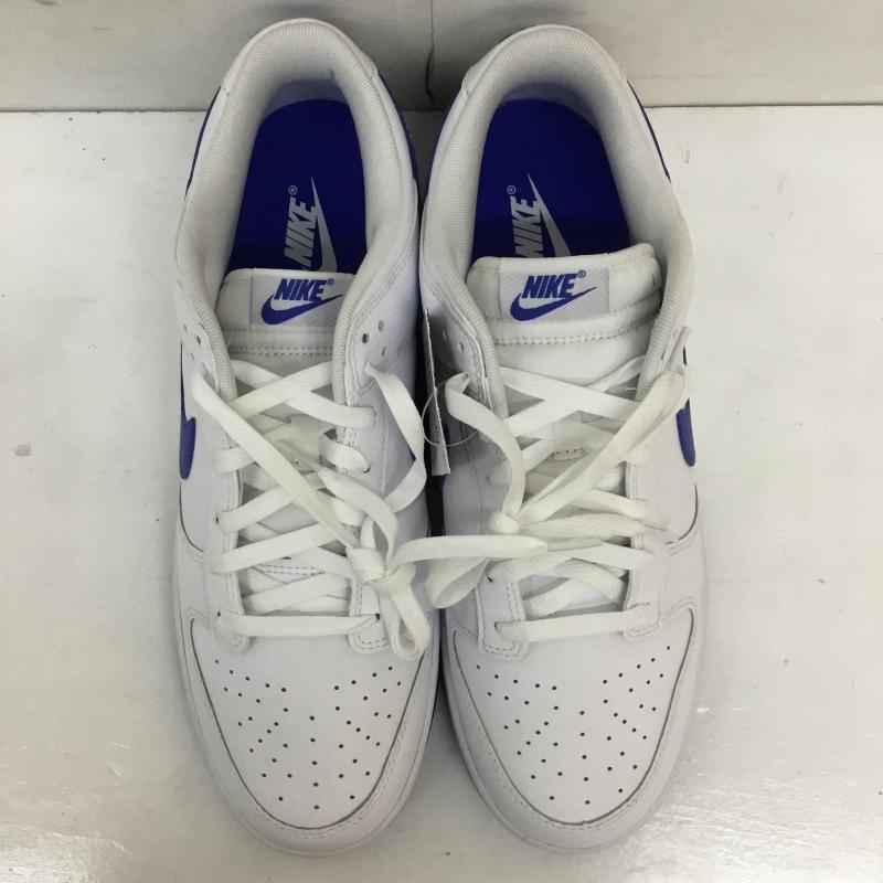 ナイキ NIKE スニーカー スニーカー DV0831-104 Dunk Low Retro Hyper Royal 29.5cm ロゴ、文字 白 / ホワイト /  メンズ USED 古着 中古 10133957
