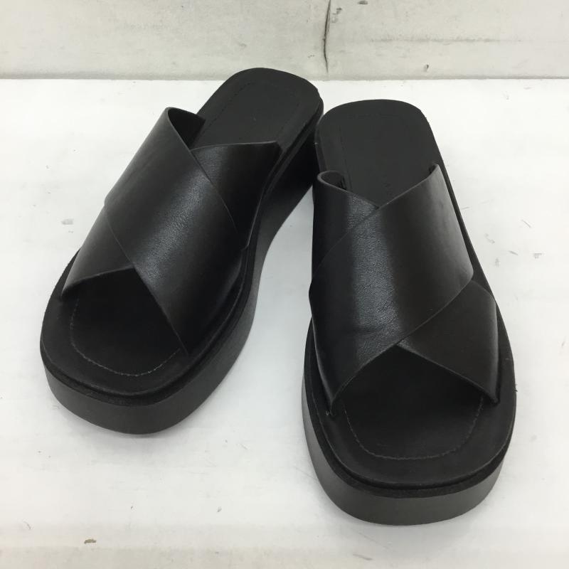 ローリーズファーム LOWRYS FARM サンダル サンダル M 無地 黒 / ブラック /  レディース USED 古着 中古 10149991
