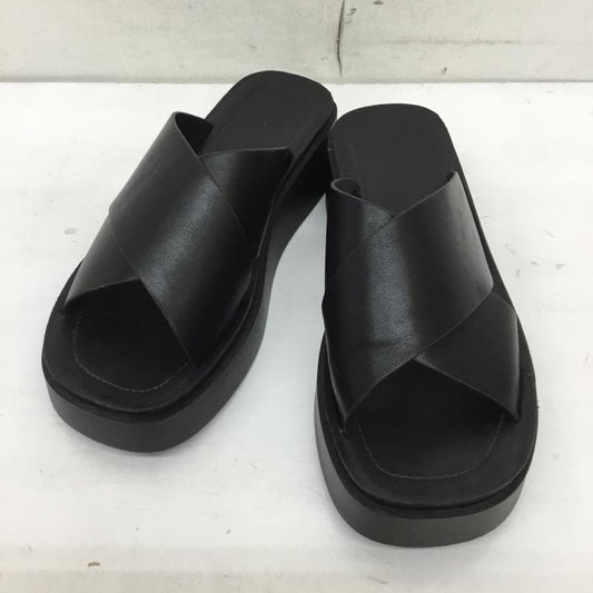 ローリーズファーム LOWRYS FARM サンダル サンダル M 無地 黒 / ブラック /  レディース USED 古着 中古 10149991