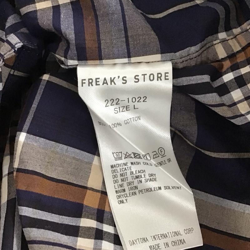 フリークスストア FREAK S STORE シャツ、ブラウス 半袖 半袖シャツ チェックシャツ カラーシャツ L チェック マルチカラー / マルチカラー /  メンズ USED 古着 中古 10137446