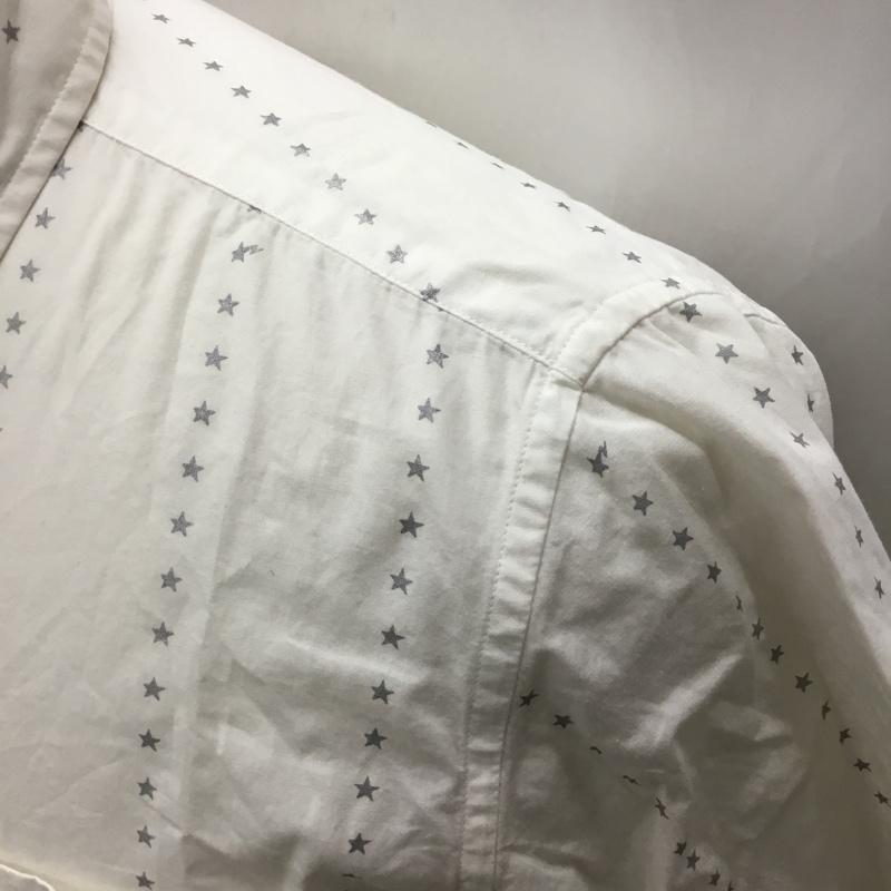 アベイシングエイプ A BATHING APE シャツ、ブラウス 半袖 S 星 白 / ホワイト /  メンズ USED 古着 中古 10113425