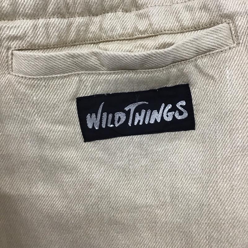 ワイルドシングス WILD THINGS パンツ ショートパンツ ショートパンツ ハーフパンツ カジュアルパンツ デニムパンツ L 無地 アイボリー / アイボリー /  メンズ USED 古着 中古 10120070