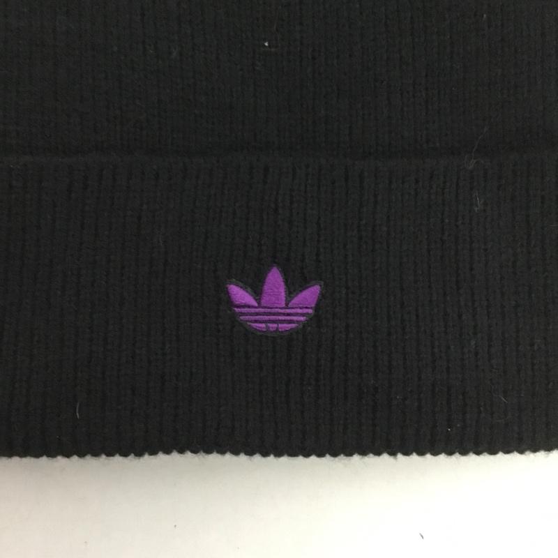 アディダス adidas 帽子 ニット帽 H25262 ADV BEANIE FREE ロゴ、文字 黒 / ブラック /  メンズ USED 古着 中古 10134289