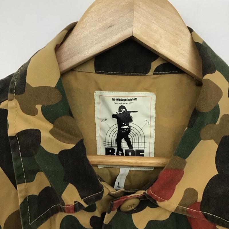 アベイシングエイプ A BATHING APE ジャケット、上着 ジャケット、ブレザー カジュアルジャケット アウター カラージャケット 初期 L カモフラージュ柄・迷彩 マルチカラー / マルチカラー /  メンズ USED 古着 中古 10143123