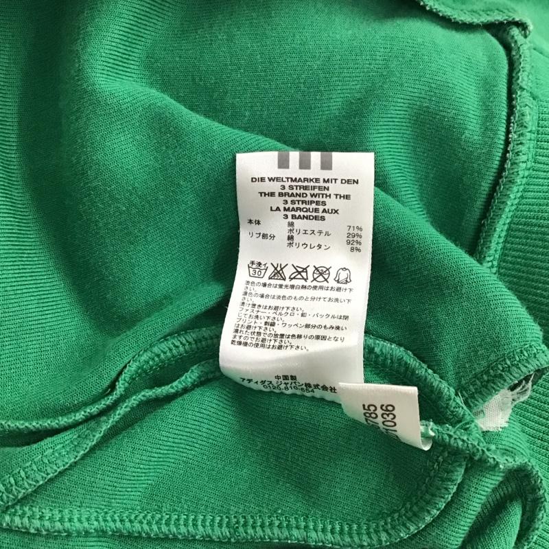 アディダス adidas ジャケット、上着 ジャンパー、ブルゾン ジップアップジャケット ジャンパー ジャケット カジュアルジャケット ジャージ S ロゴ、文字 緑 / グリーン /  メンズ USED 古着 中古 10123797