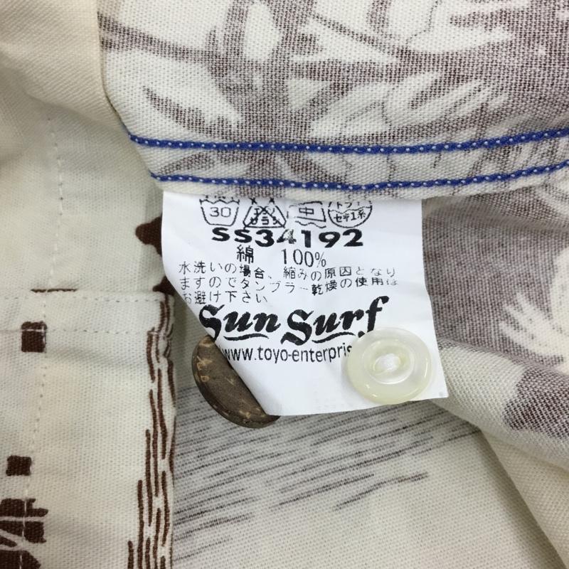 サンサーフ SUN SURF シャツ、ブラウス 半袖 アロハシャツ XS 総柄 アイボリー / アイボリー /  メンズ USED 古着 中古 10108693
