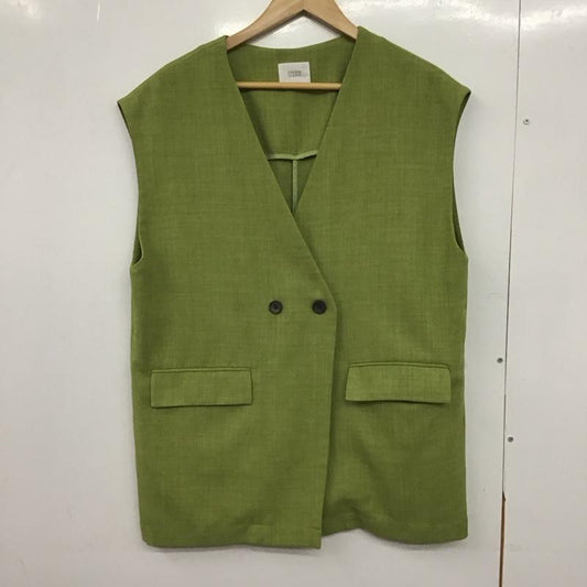 ローリーズファーム LOWRYS FARM ベスト ベスト ベスト ノースリーブカットソー 前ボタン FREE 無地 薄緑 / ライトグリーン /  レディース USED 古着 中古 10147670