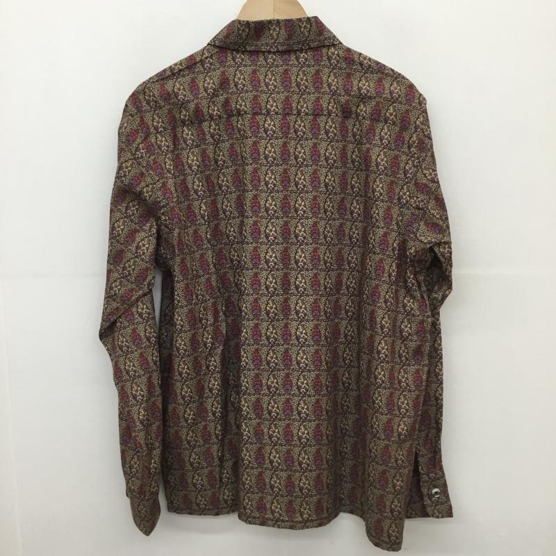 ニードルス Needles シャツ、ブラウス 長袖 Classic Shirts OT209 M 総柄 茶 / ブラウン /  メンズ USED 古着 中古 10127266