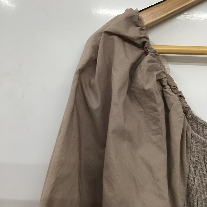アルシーヴ archives ワンピース ロングスカート 長袖ロングワンピース ニットスカート パフスリーブ M 無地 マルチカラー / マルチカラー /  レディース USED 古着 中古 10141306