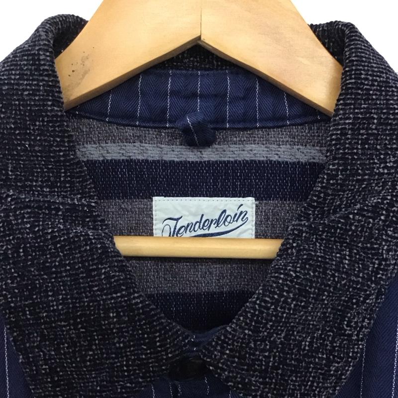 テンダーロイン TENDERLOIN コート コート一般 M ロゴ、文字 紺 / ネイビー /  メンズ USED 古着 中古 10141123