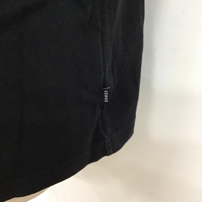 ケボズ KEBOZ カットソー 半袖 半袖カットソー プリントTシャツ クルーネックカットソー 半袖スウェット M ロゴ、文字 黒 / ブラック /  メンズ USED 古着 中古 10119432
