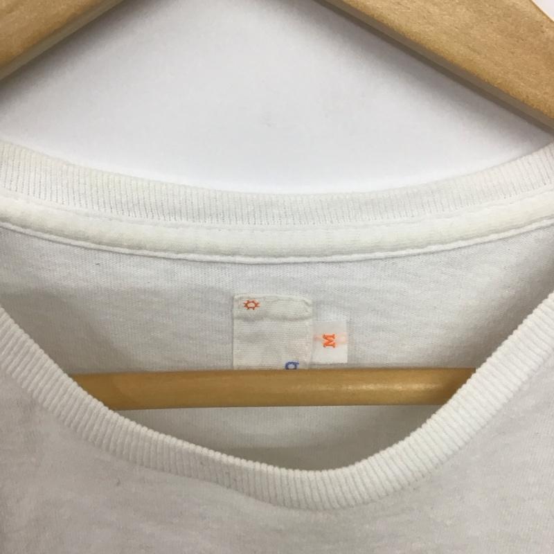 サンシャイン プラス クラウド SUNSHINE+CLOUD Tシャツ 半袖 半袖カットソー プリントTシャツ クルーネックカットソー M ロゴ、文字 白 / ホワイト /  メンズ USED 古着 中古 10149177