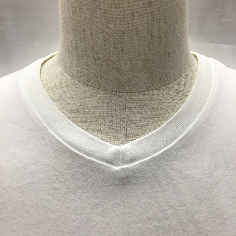 ポロラルフローレン POLO RALPH LAUREN Tシャツ 半袖 Vネック XS 無地 白 / ホワイト /  メンズ USED 古着 中古 10123404