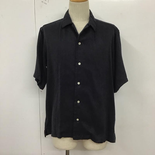 ナノユニバース nano・universe シャツ、ブラウス 半袖 L 無地 紺 / ネイビー /  メンズ USED 古着 中古 10128340