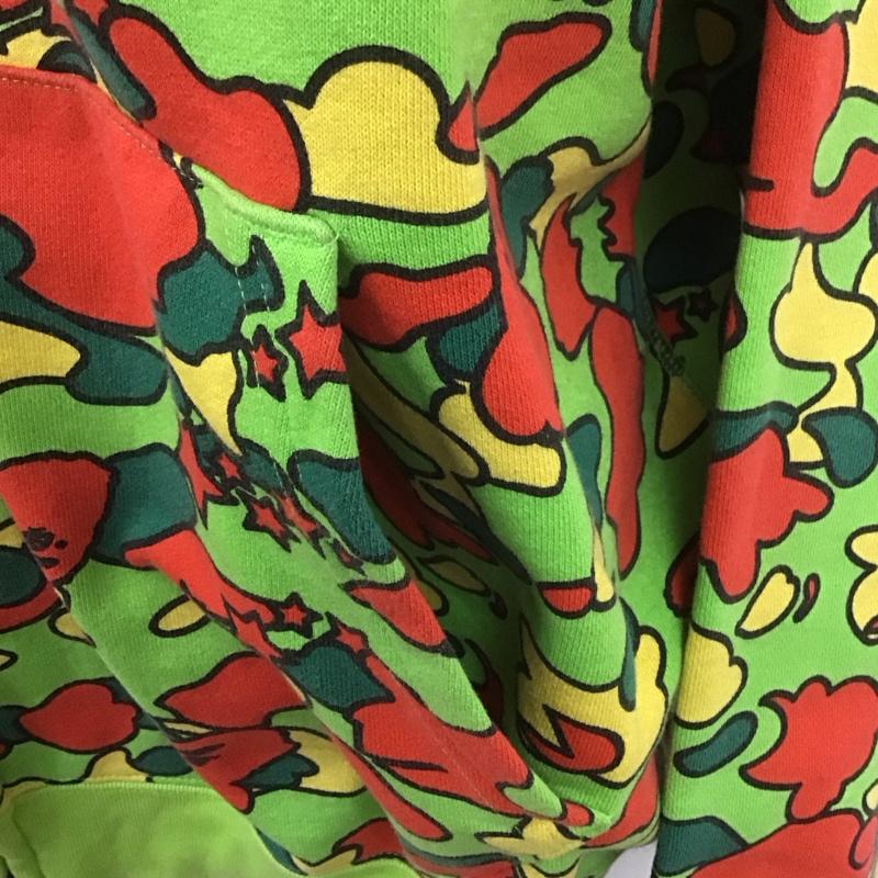 ベイプ BAPE パーカー 長袖 ジップアップパーカー 長袖パーカー フード付きパーカー プリントスウェット XL 総柄 マルチカラー / マルチカラー /  メンズ USED 古着 中古 10107408