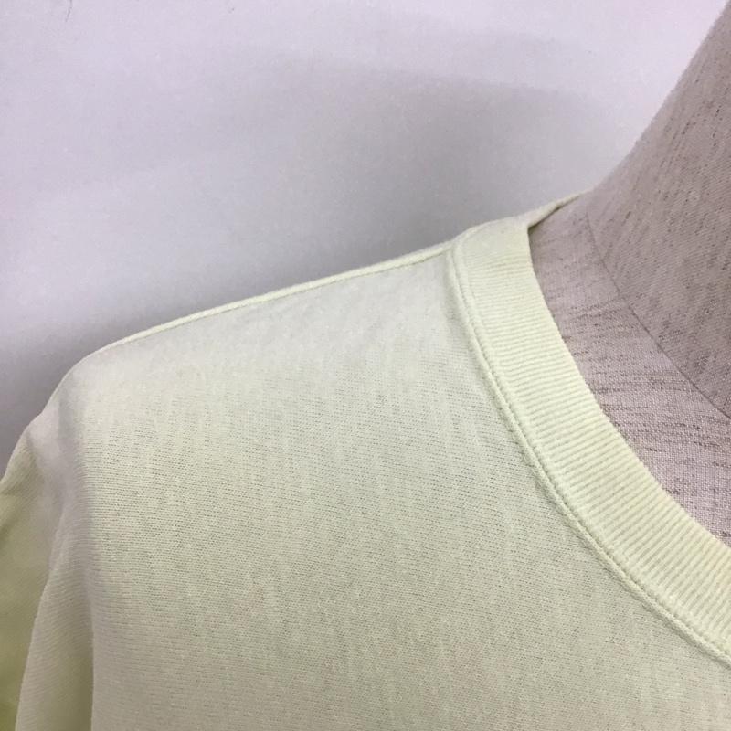 チャンピオン Champion Tシャツ 半袖 半袖カットソー 刺繍Tシャツ クルーネックカットソー M ロゴ、文字 黄 / イエロー /  メンズ USED 古着 中古 10107310