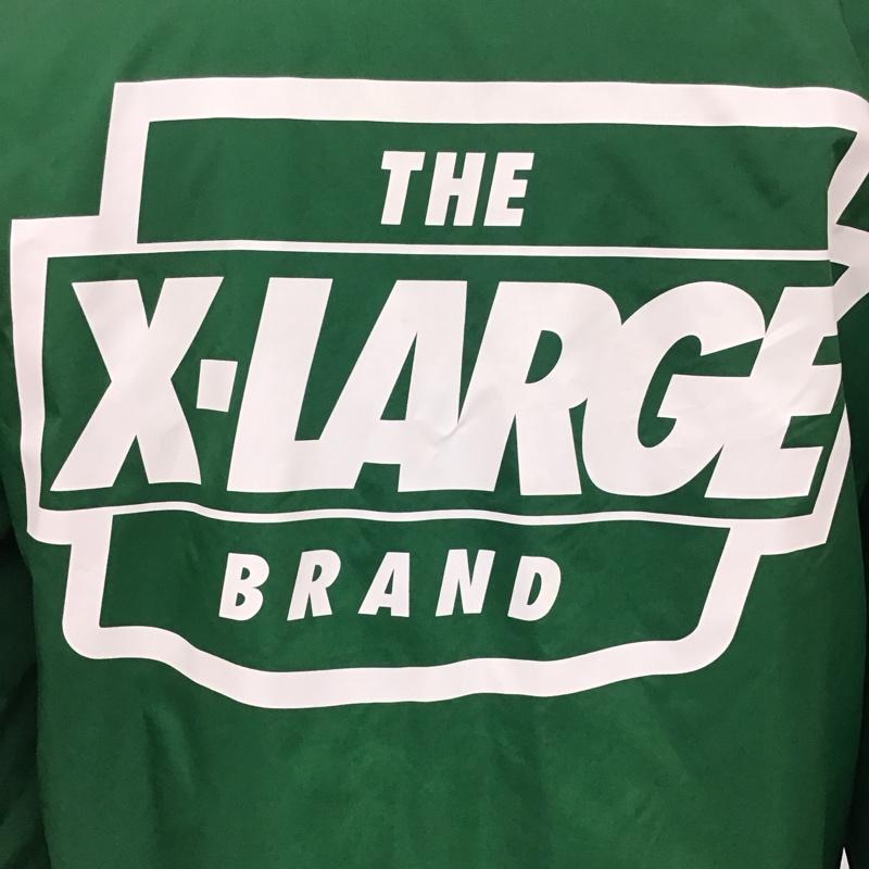エクストララージ XLARGE ジャケット、上着 ジャケット、ブレザー 01179502 コーチジャケット ナイロンジャケット M ロゴ、文字 緑 / グリーン /  メンズ USED 古着 中古 10118753