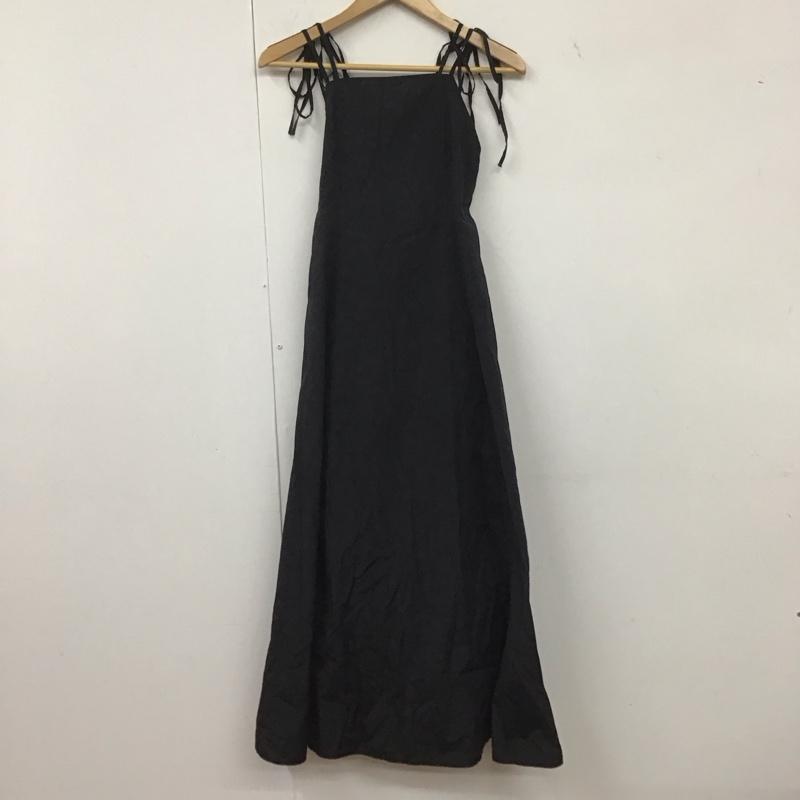 マウジー MOUSSY ワンピース ロングスカート 010GSS30-1890 OPENBACKFLAREドレス ロングワンピース キャミワンピ 1 無地 黒 / ブラック /  レディース USED 古着 中古 10135997