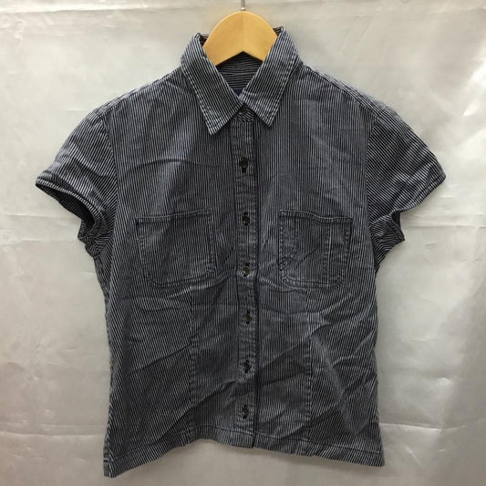 ラルフローレン RALPHLAUREN シャツ、ブラウス 半袖 ストライプ インディゴ / インディゴ /  レディース USED 古着 中古 10110835