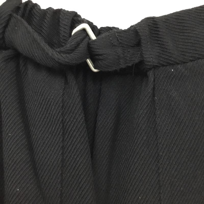 グラフペーパー Graphpaper パンツ ワークパンツ、ペインターパンツ gm203-40053 WOOLKERSEYBELTEDBAKERPANTS ワイドパンツ 2 無地 黒 / ブラック /  メンズ USED 古着 中古 10116606