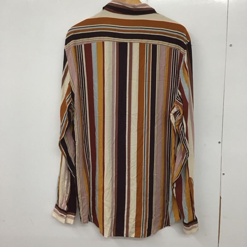 ザラ ZARA シャツ、ブラウス 長袖 長袖シャツ ストライプシャツ カラーシャツ L ストライプ マルチカラー / マルチカラー /  メンズ USED 古着 中古 10139700