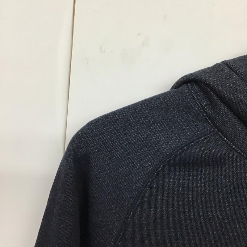ザノースフェイス THE NORTH FACE パーカー 長袖 NT61696 COLOR HEATHERED SWEAT HOODIE XL ロゴ、文字 X プリント 紺 / ネイビー /  メンズ USED 古着 中古 10131926