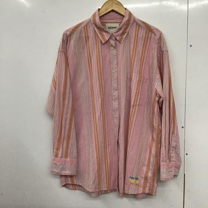 ニコアンド niko and... シャツ、ブラウス 長袖 nkn32643SM ワイドシルエット M ストライプ マルチカラー / マルチカラー /  レディース USED 古着 中古 10133383