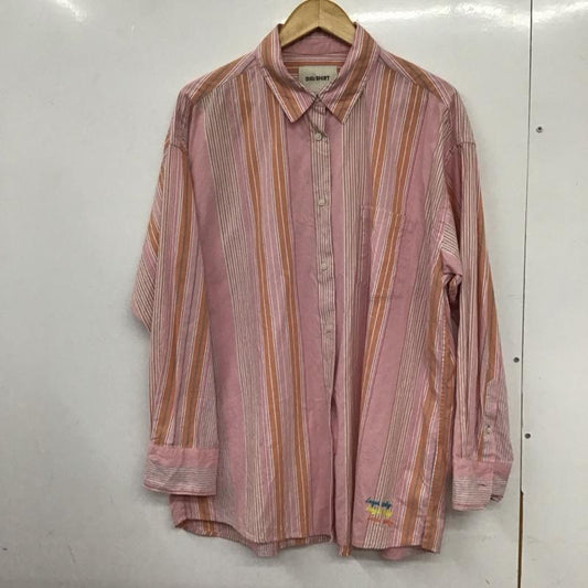 ニコアンド niko and... シャツ、ブラウス 長袖 nkn32643SM ワイドシルエット M ストライプ マルチカラー / マルチカラー /  レディース USED 古着 中古 10133383