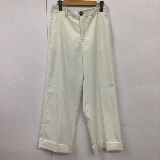 ザラ ZARA ボトムス ボトムス 7385 171 712 ワイドパンツ M 無地 白 / ホワイト /  レディース USED 古着 中古 10116778