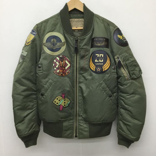 アヴィレックス AVIREX ジャケット、上着 ジャケット、ブレザー フライトジャケット M  カーキ / カーキ /  メンズ USED 古着 中古 10144622