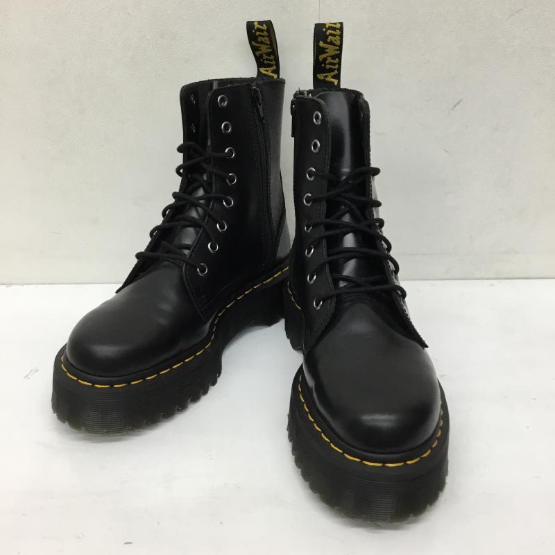 ドクターマーチン Dr.Martens ブーツ ショートブーツ JADON 8ホール 24.5cm 無地 黒 / ブラック /  レディース USED 古着 中古 10140567