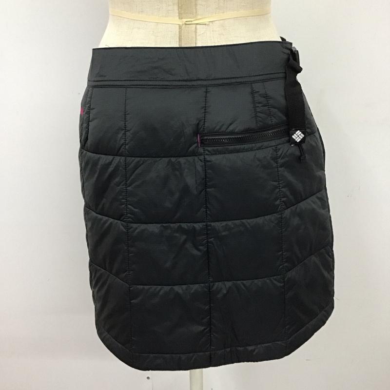 コロンビア Columbia スカート ミニスカート ミニスカート カジュアルスカート 巻きスカート L 無地 黒 / ブラック /  レディース USED 古着 中古 10113063
