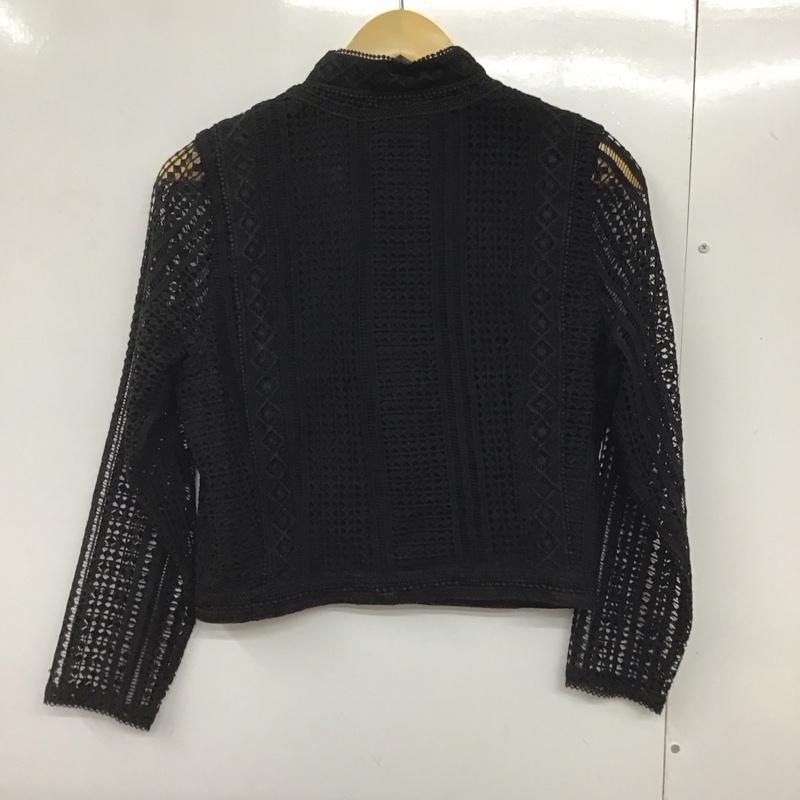 スライ SLY シャツ、ブラウス 長袖 030ASY30-0160 CLASSICLACEBLOUSE 2 無地 黒 / ブラック /  レディース USED 古着 中古 10140540